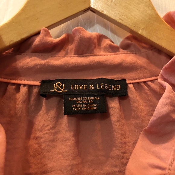 Love and Legend Dusty Rose Shirt - Picture 4 of 4